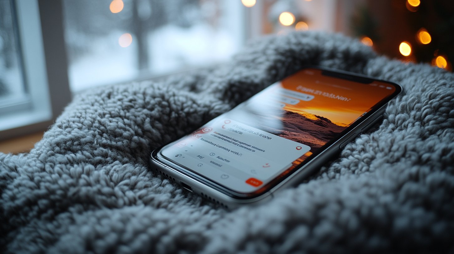 Ungelesene Nachrichten auf einem Smartphone, Symbol für vernachlässigte Gespräche.