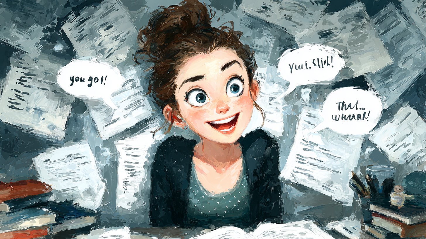 Laughing at your own mistakes