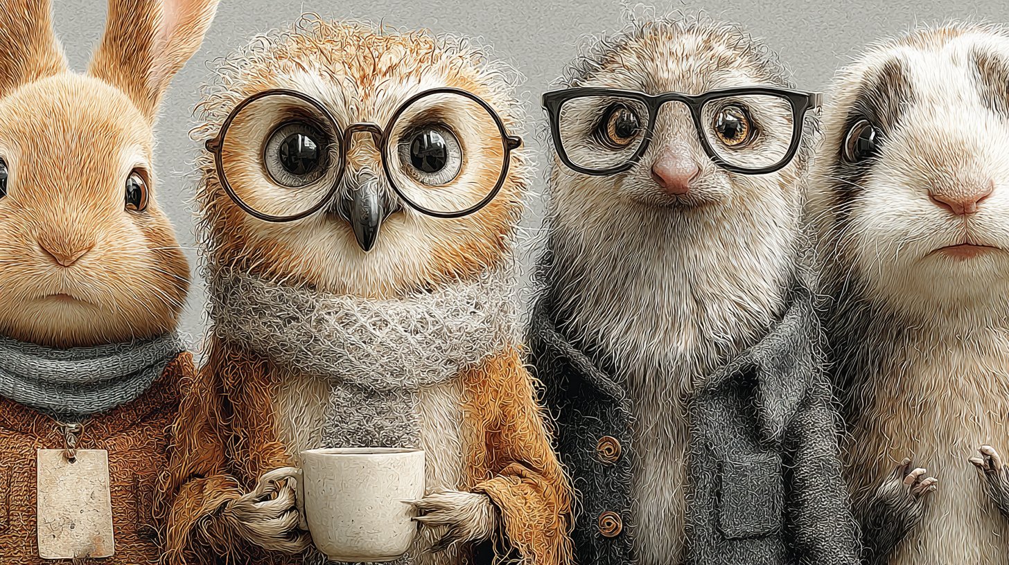 Tierische Charaktere und ihre Macken