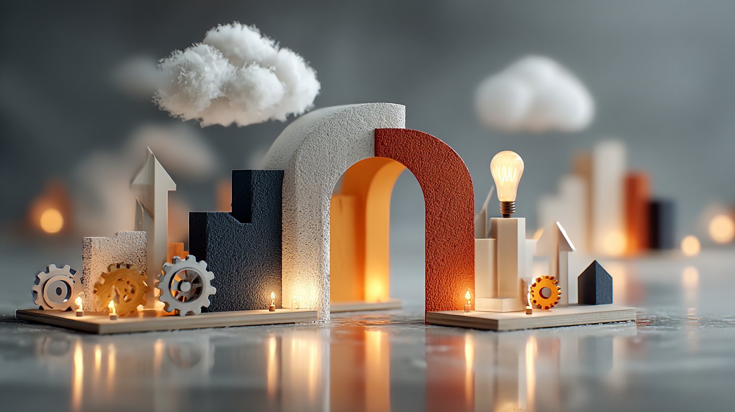 Ein Konzeptbild, das die Herausforderungen und Chancen der modernen Medienlandschaft darstellt.