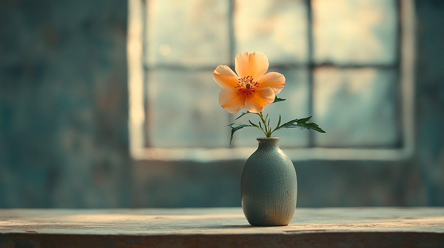 Eine verwelkte Blume, die einseitige Investition zeigt.