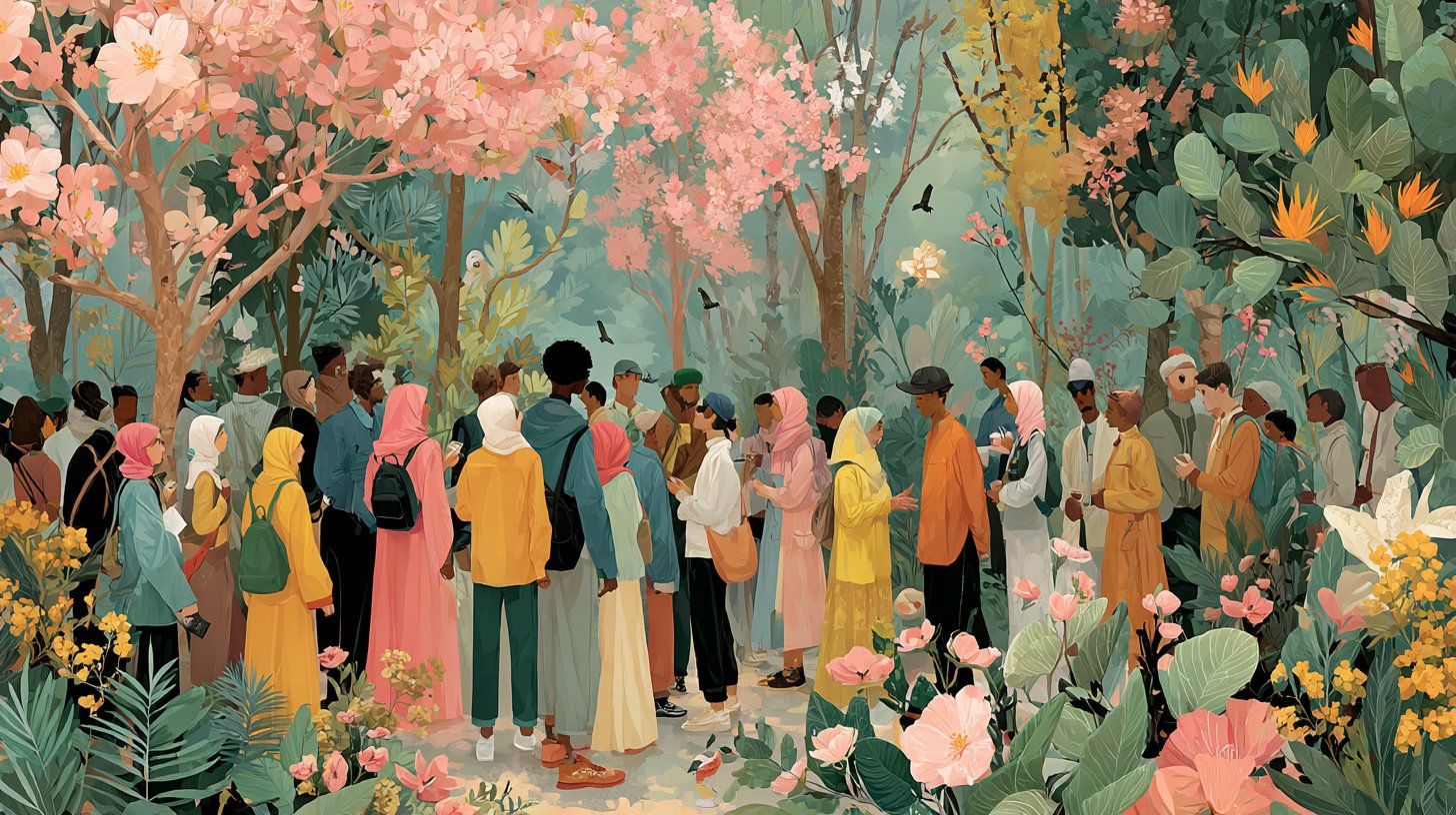 Eine herzliche Gemeinschaftsfeier bei einem intimen Konzert.