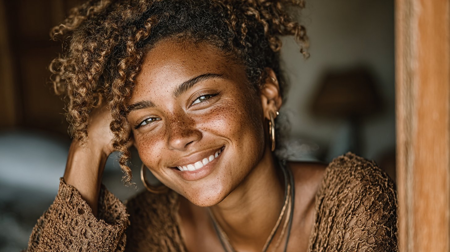Selbstliebe und Vertrauen im Spiegel.