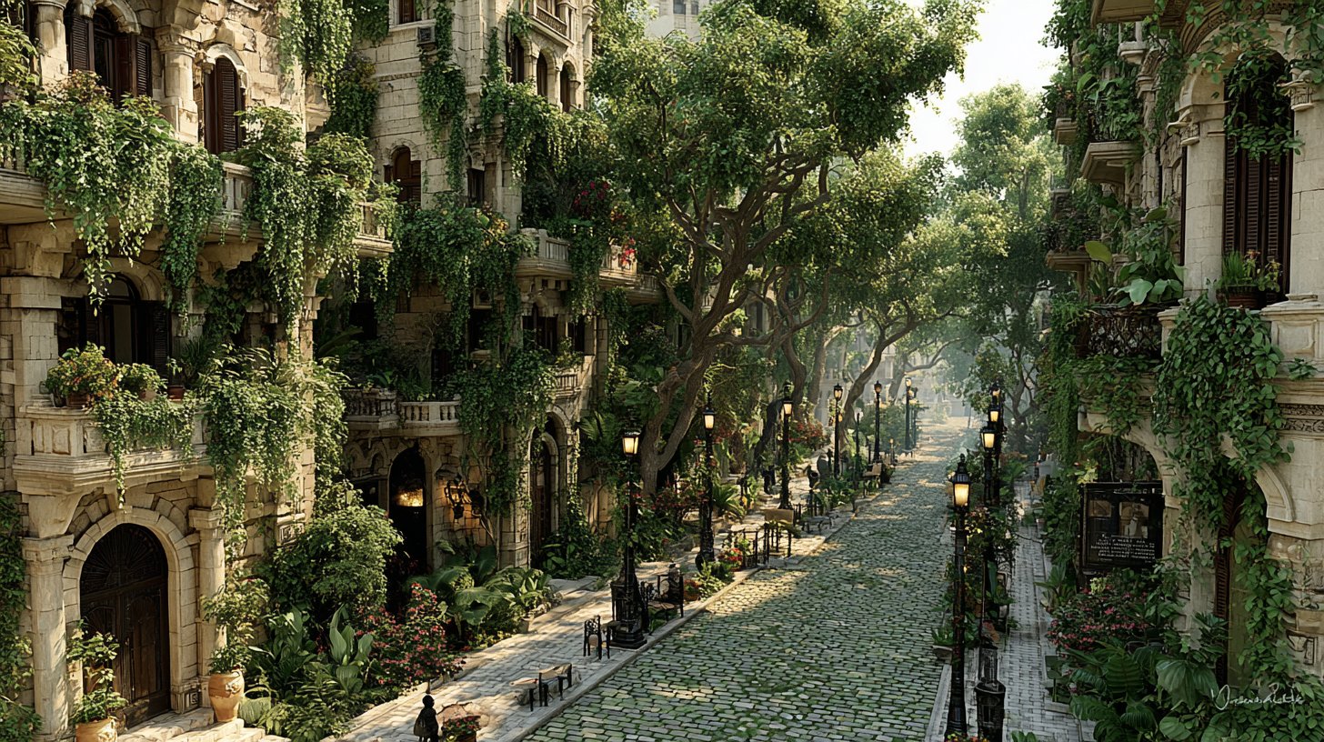 Grünflächen im Urbanen: eine Oase der Natur.