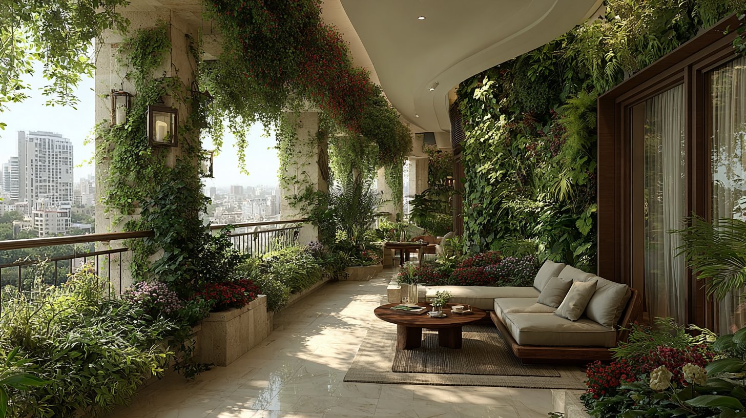 Vertikaler Garten: Gesundheit und Erneuerung.