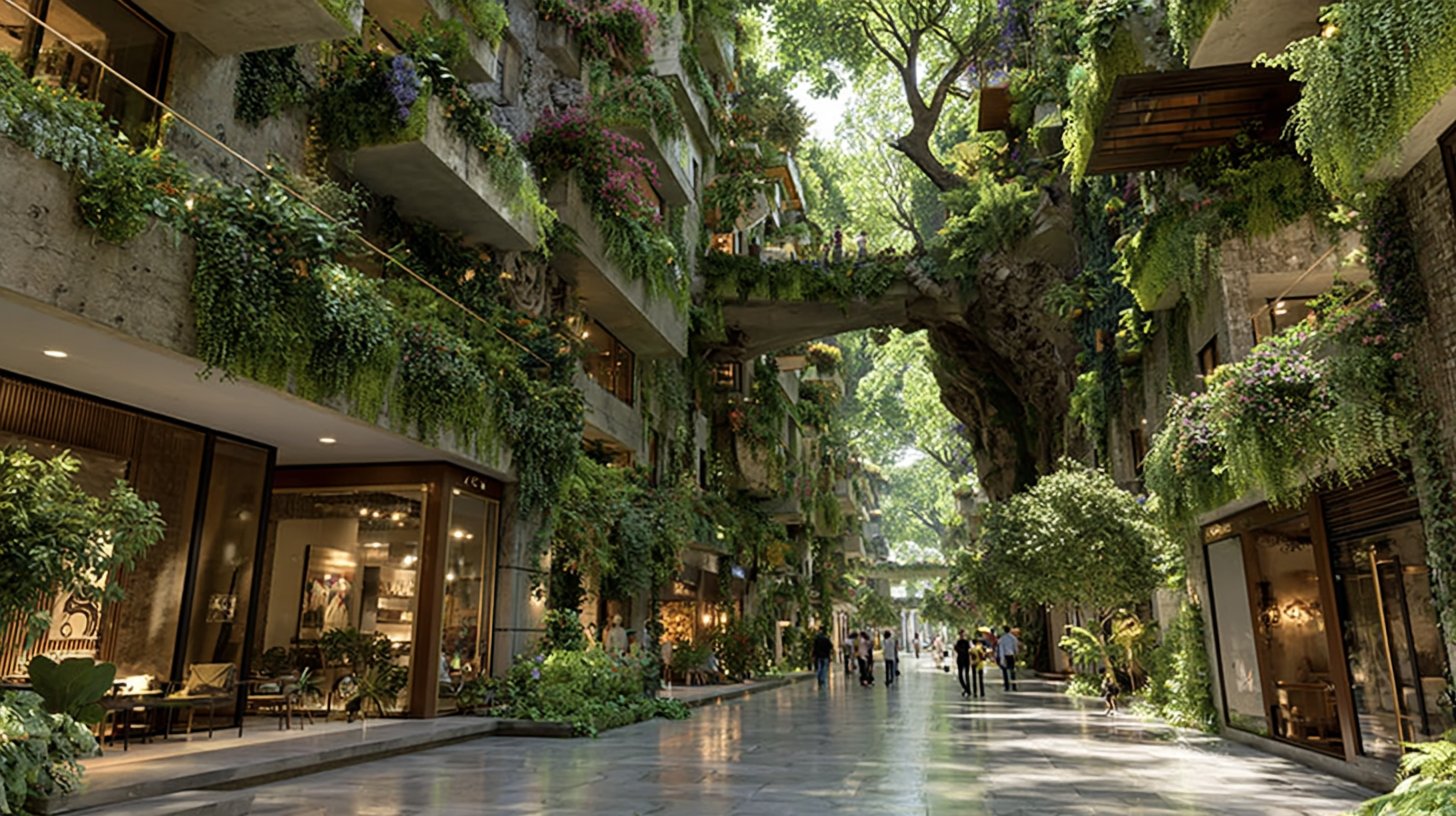 Grüne Fassaden: Nachhaltigkeit trifft Architektur.