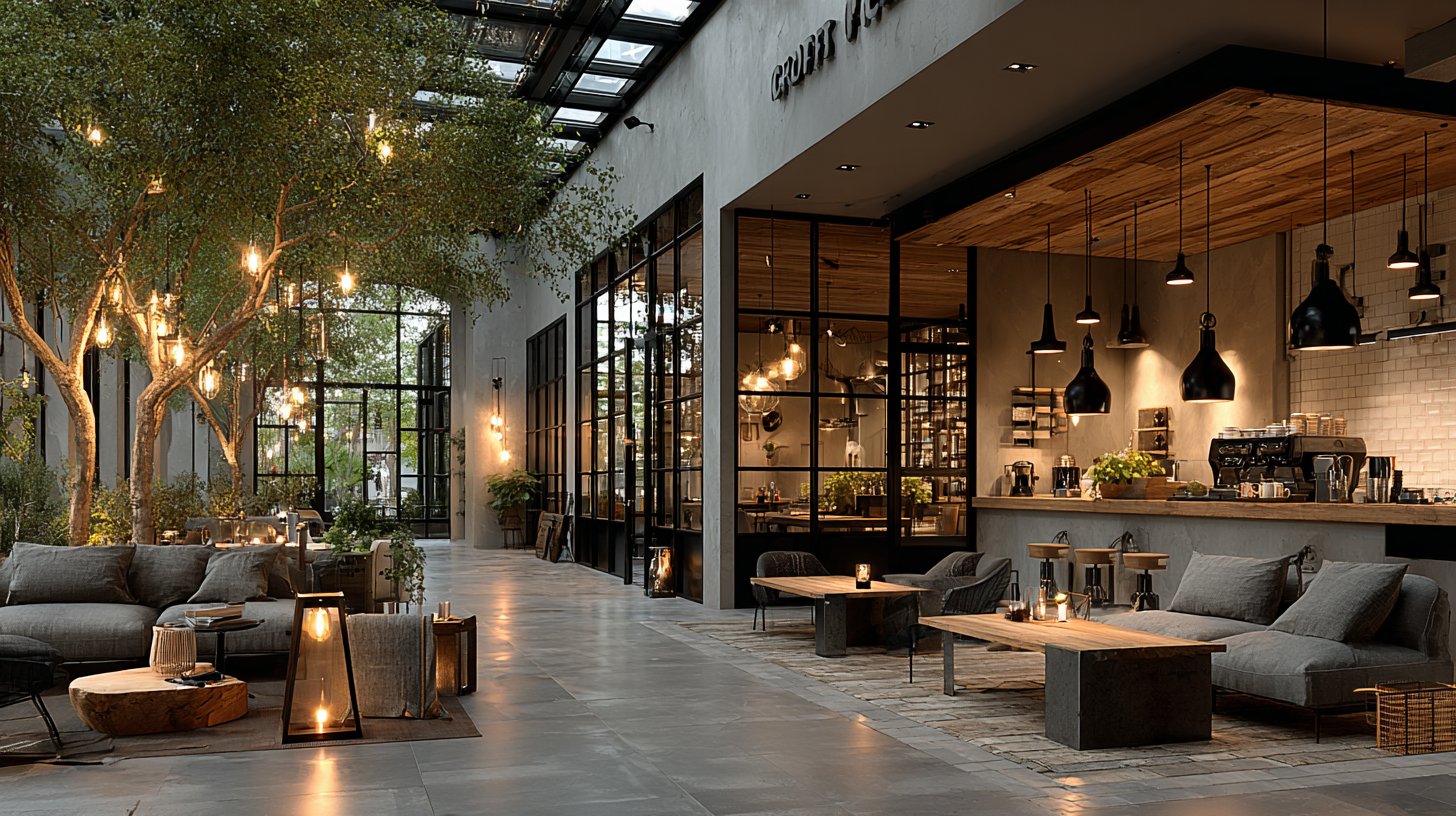 Un café chaleureux unit amis et familles lors du shopping.