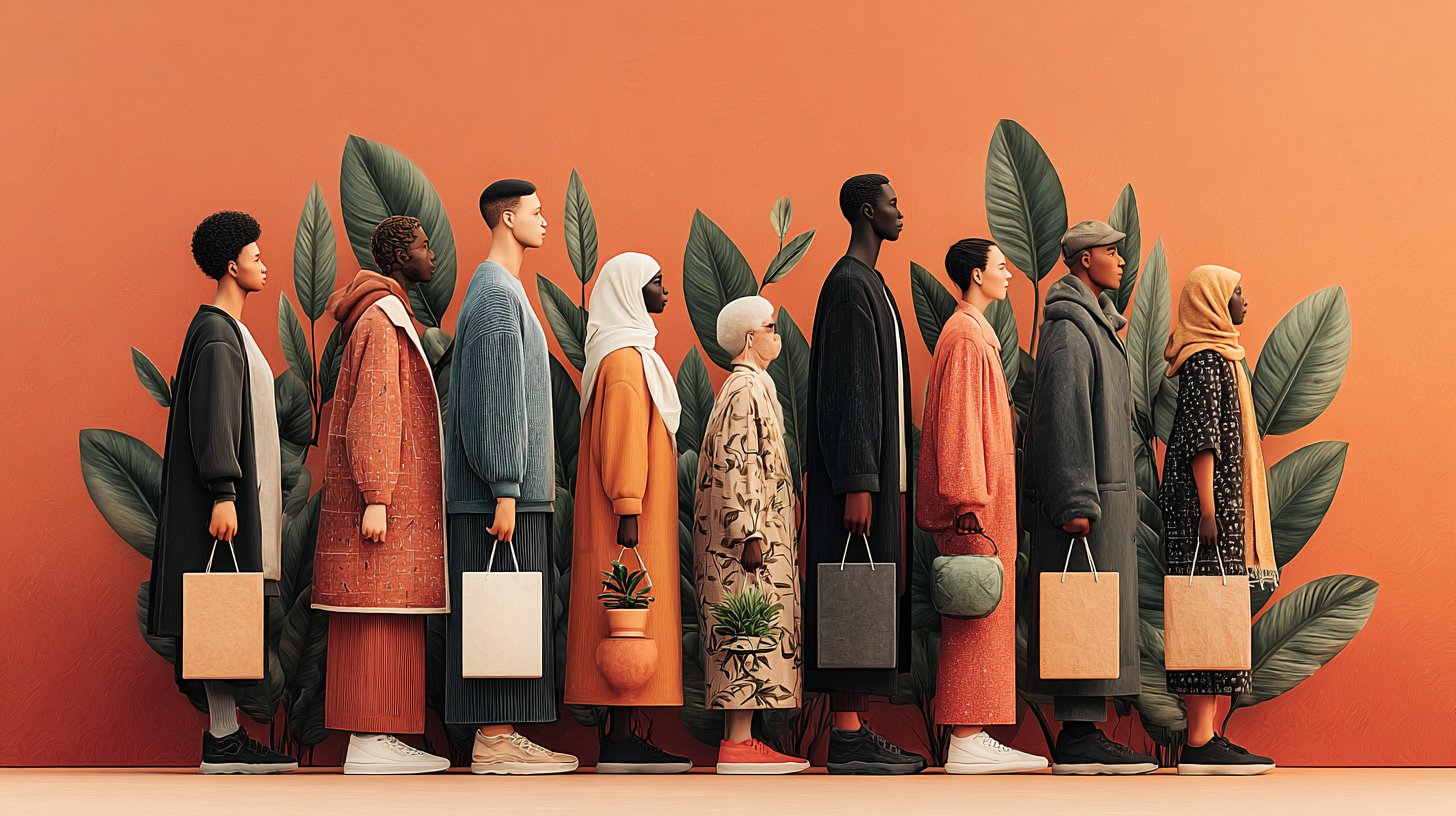 Un groupe divers promeut un shopping durable pour un avenir meilleur.