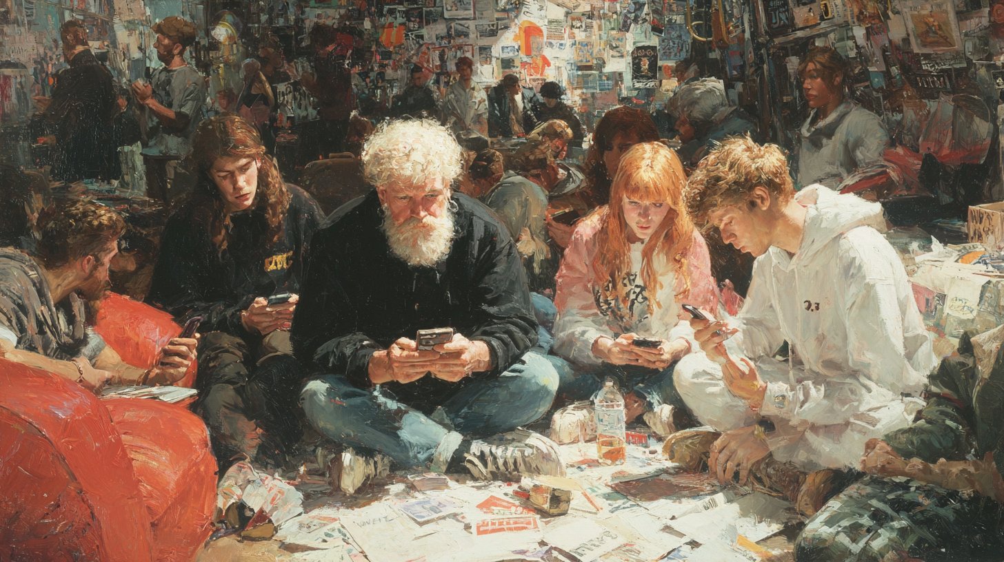 Moderne Kommunikation in Bewegungen.