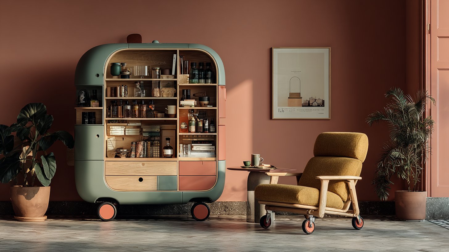 Multifunktionale Möbel bieten smarte Stauraumlösungen.