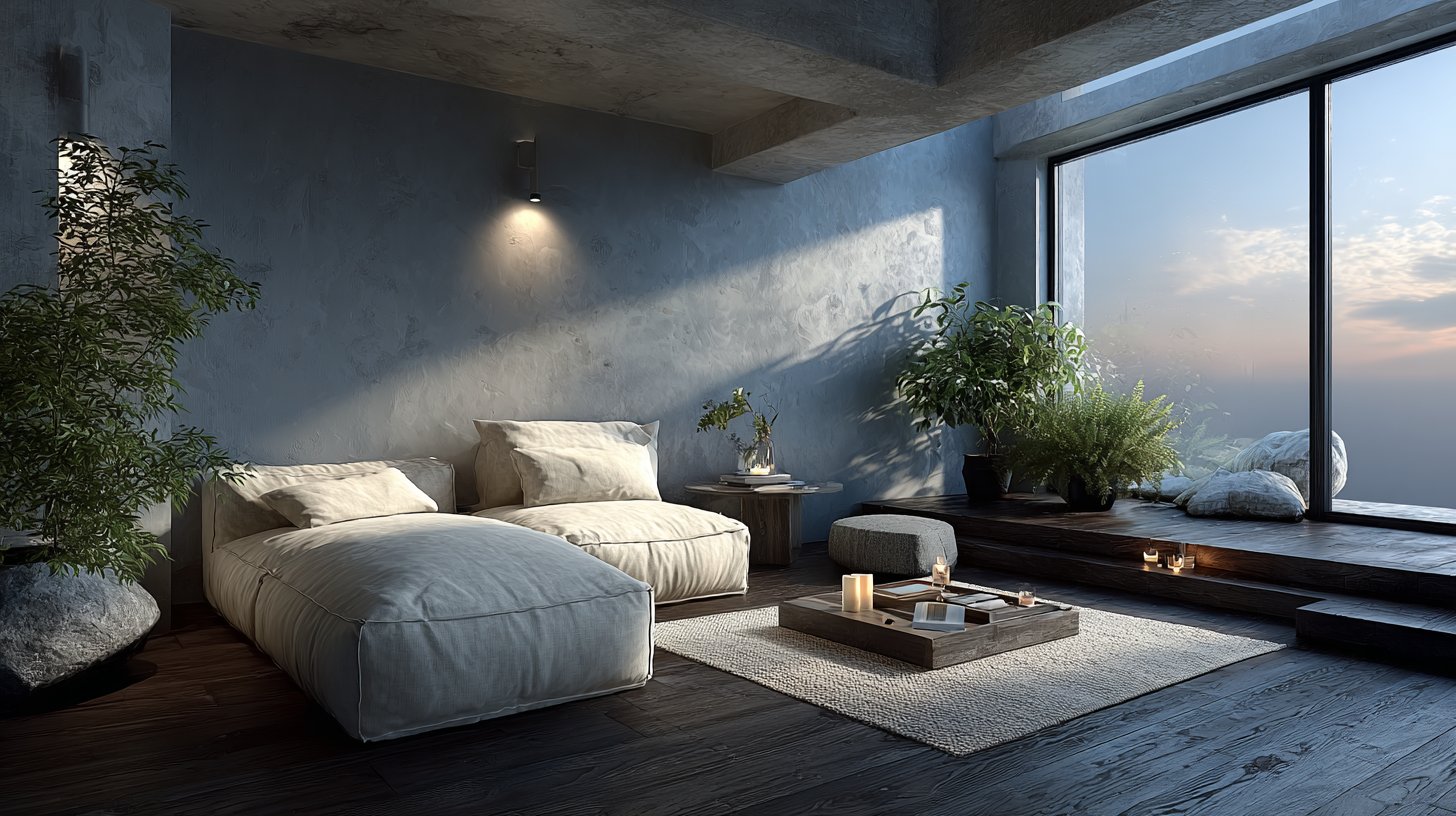 Minimalistischer Raum, der Funktionalität und Ruhe vereint.