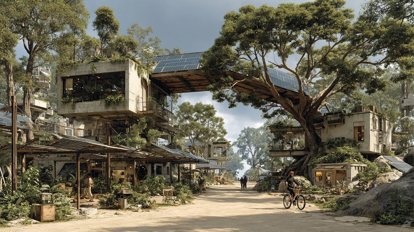 Eine Gemeinschaft, die sich aktiv für nachhaltige Lebensweisen mit Solarenergie einsetzt.