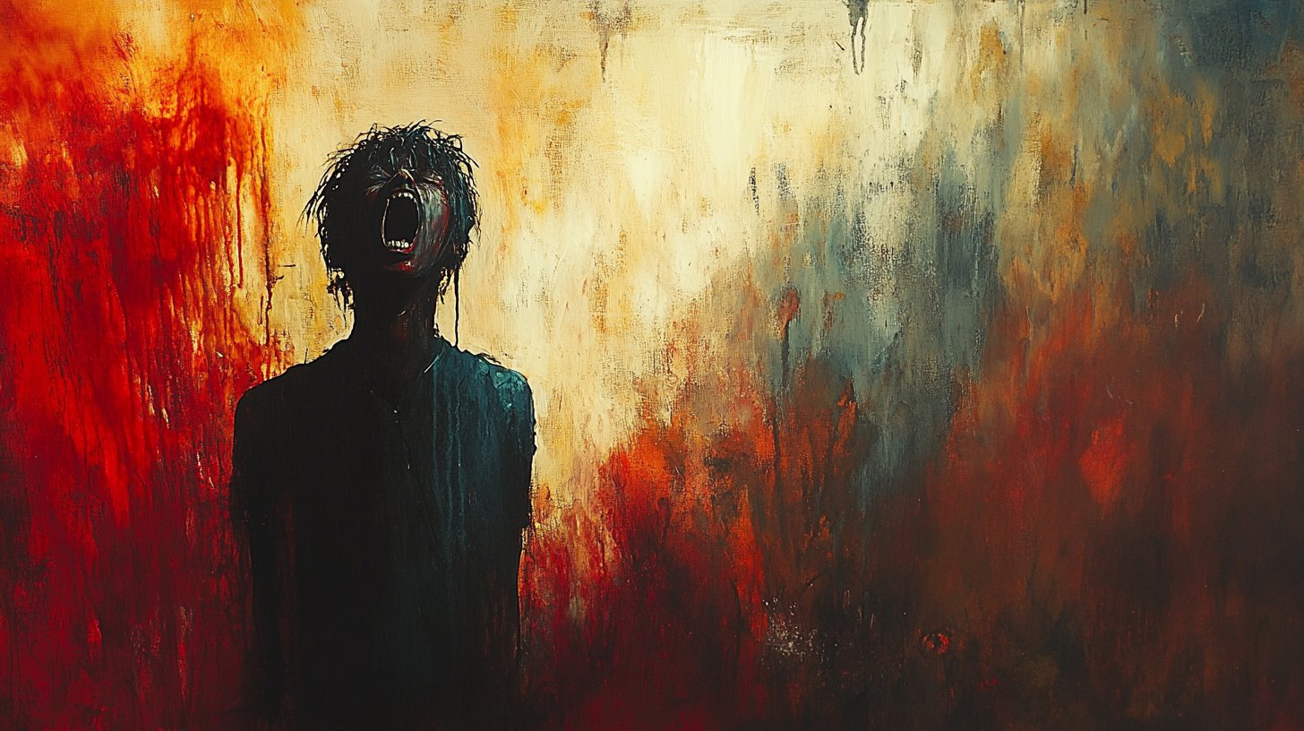 Una figura gelosa guarda gli altri festeggiare.