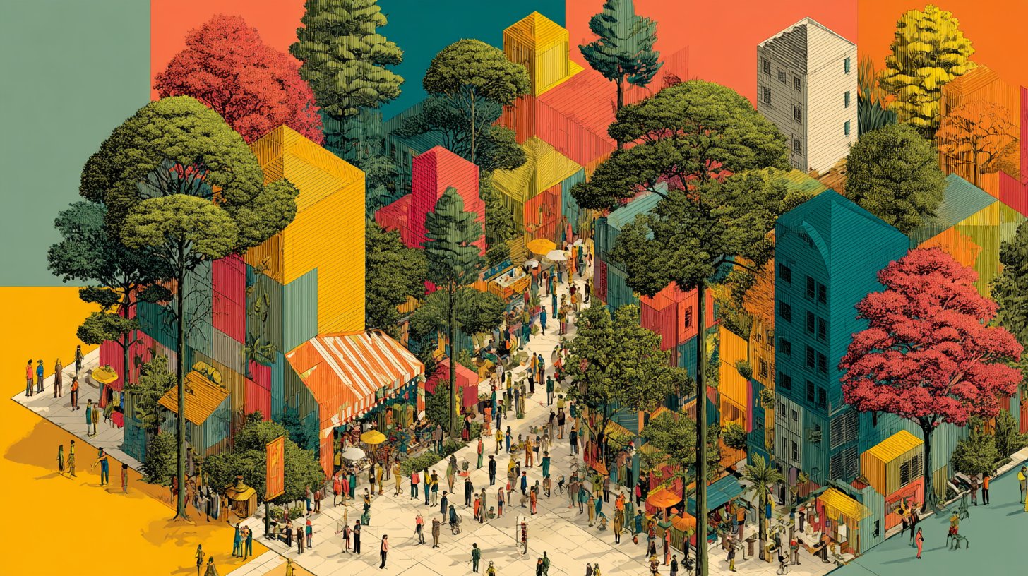 Offenes Forum, in dem Bürger und Offizielle gemeinsam nachhaltige Wohnlösungen erörtern.