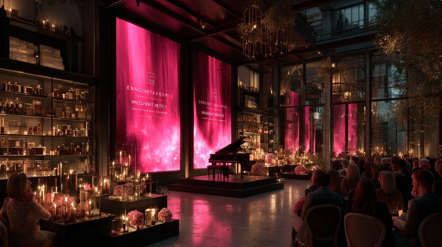 Una presentazione elegante in cui la musica arricchisce il marchio.