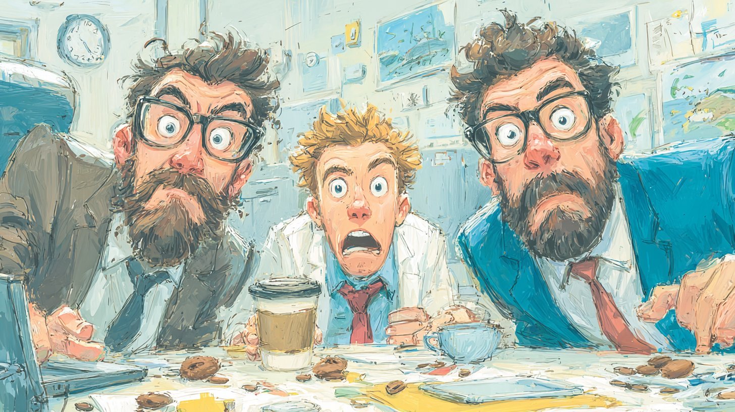 Combat de café : Entre plaisir et chaos au bureau