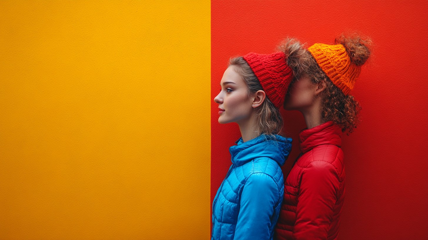 Eine split Bild zeigt Isolation trotz Gruppeninteraktion.