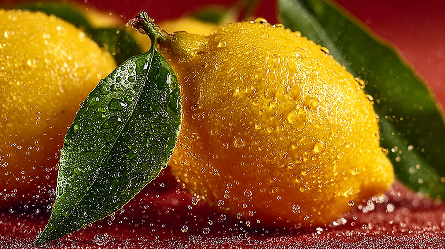 Frische Zitronen in der Sonne für eine klare Haaraufhellung.