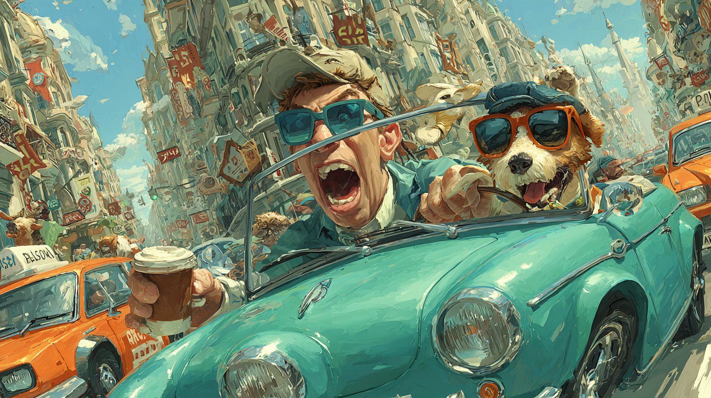 Humor about driving and its pitfalls