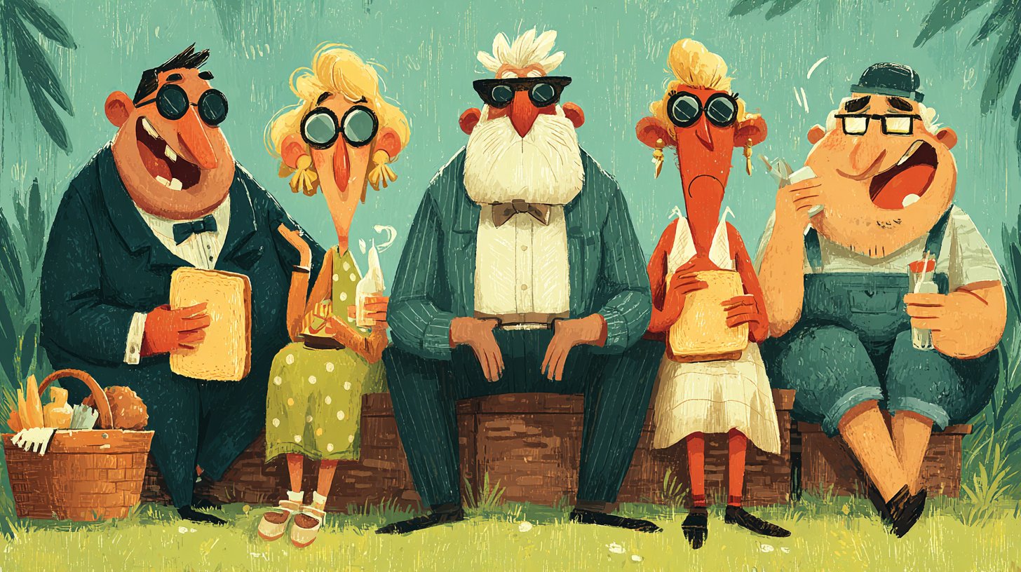 La convivencia humorística