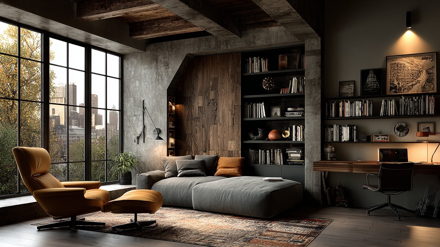 Ein schlau organisierter Raum mit cleveren Stauraumlösungen.