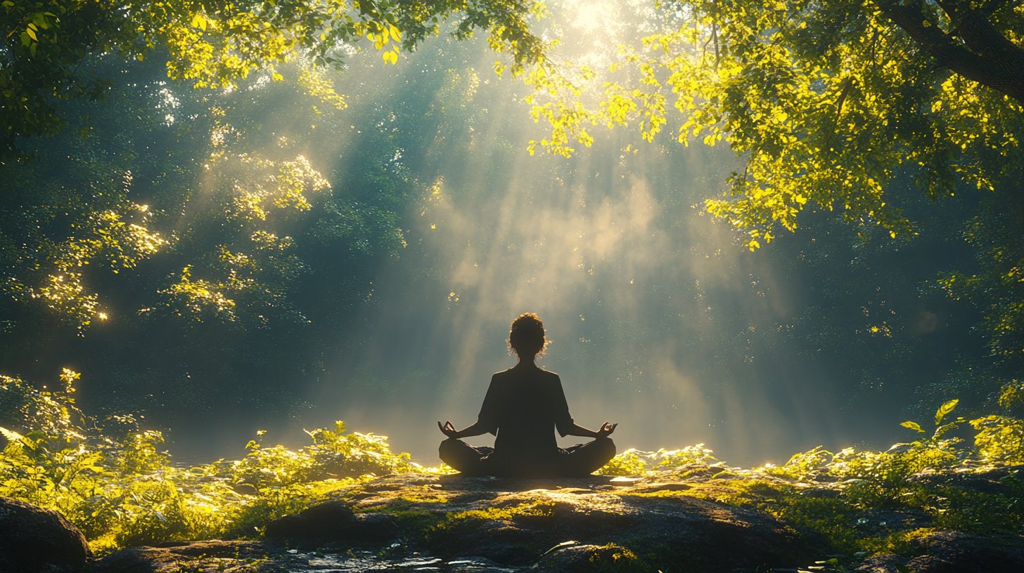 Ein Künstler malt in einem sonnendurchfluteten Raum auf einer lebhaften Leinwand.